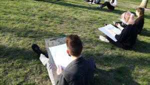 wakacje 2025 warszawa rysunek